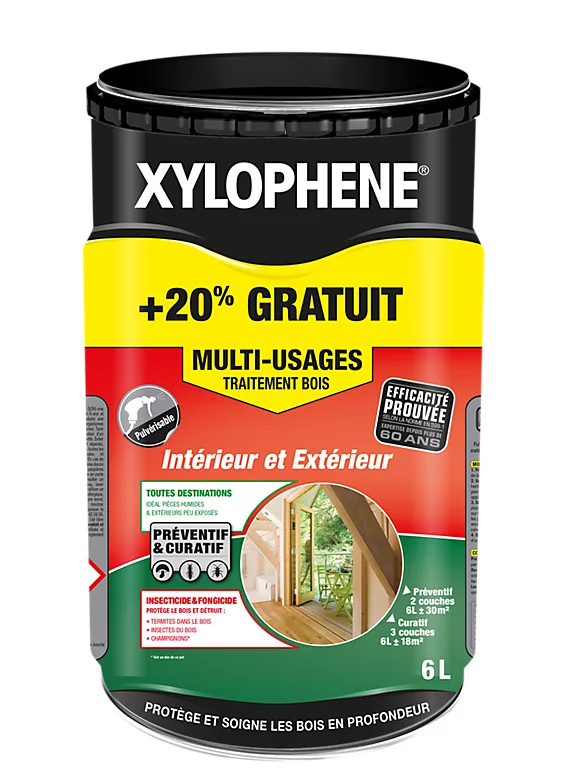 Castorama Traitement Multi-usages Xylophene 5L + 20% Gratuit 3 Castorama Traitement Multi-usages Xylophene 5L + 20% Gratuit