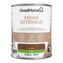 Castorama Vernis Bois Extérieur Satin Acajou GoodHome 0,25L