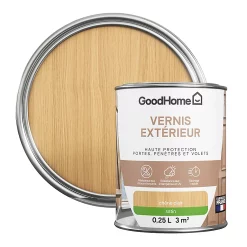 Castorama Vernis Bois Extérieur Satin Chêne Clair GoodHome 0,25L