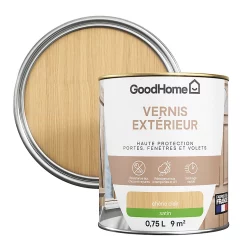 Castorama Vernis Bois Extérieur Satin Chêne Clair GoodHome 0,75L