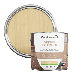 Castorama Vernis Bois Extérieur Satin Incolore GoodHome 2,5L