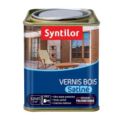 Castorama Vernis BSC Ton Chêne Moyen Satiné Syntilor - 0.25 L
