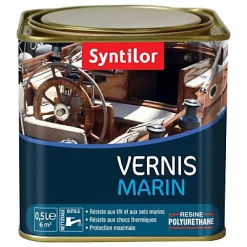 Castorama Vernis Marin Bois Intérieur/extérieur Syntilor Ambre Satiné 0,5L