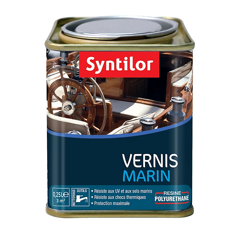 Castorama Vernis Marin Incolore Satiné Syntilor - 0.25 L 3 Castorama Vernis Marin Incolore Satiné Syntilor - 0.25 L