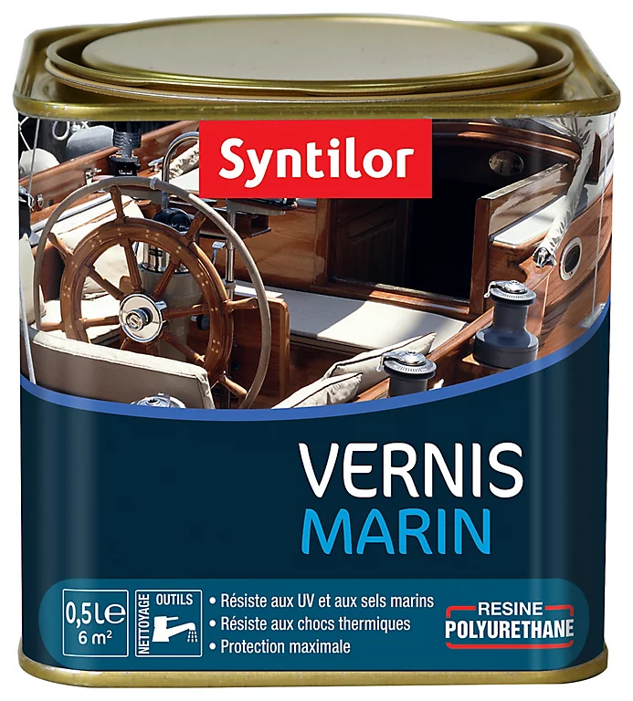 Castorama Vernis Marin Incolore Satiné Syntilor - 0.5 L 3 Castorama Vernis Marin Incolore Satiné Syntilor - 0.5 L